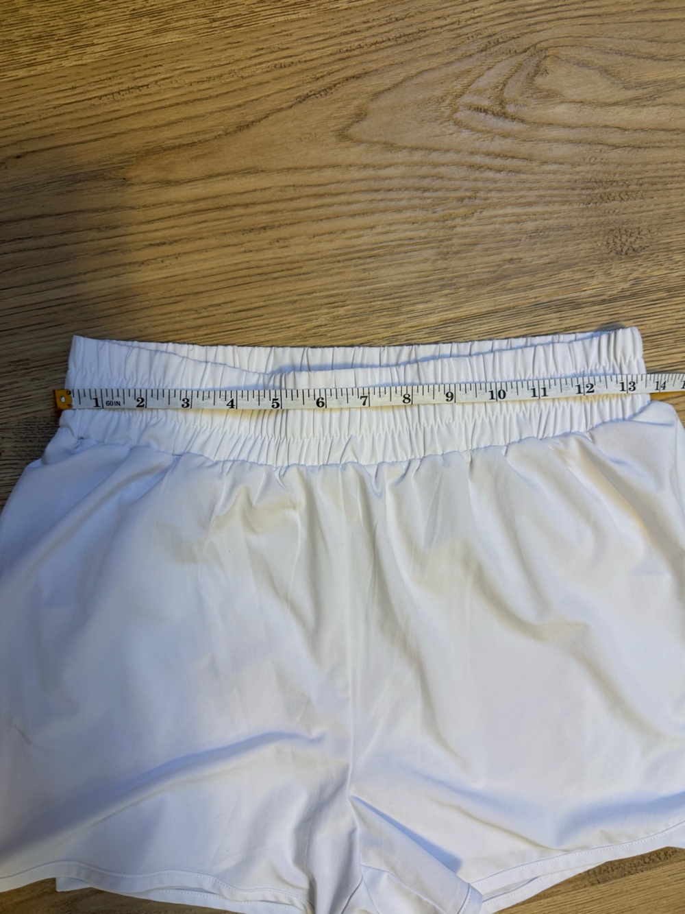 Beyond Yoga White Athletic Smocked-Waist Shorts - Picture 6 of 7